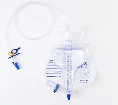 Mua Túi thoát nước với chai đo Thu thập một lần dùng Vật liệu PVC cấp y tế Túi đo nước tiểu CE ISO sản xuất trực tuyến