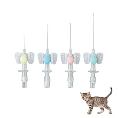 Giá tốt Ống thông tĩnh mạch IV loại cánh bướm dùng một lần trong y tế với nắp heparin để truyền dịch cho động vật trực tuyến