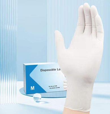 Mua Găng tay kiểm tra Latex không chứa bột dùng một lần 4.5 ~ 6.5 g Không vô trùng chức năng chống trượt Găng tay kiểm tra Latex bán buôn sản xuất trực tuyến