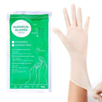 Mua Găng tay hóa chất vô trùng - găng tay y tế dùng một lần để khám bệnh, phẫu thuật, có bột hoặc không bột, làm từ cao su latex y tế cho bệnh viện sản xuất trực tuyến