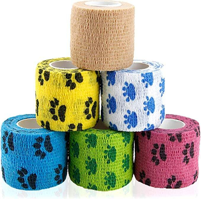 Mua Hàng bán buôn tự dính không dệt đàn hồi Vet Wrap Chó chân băng bó Vetraps Vetraps băng bó gắn kết sản xuất trực tuyến