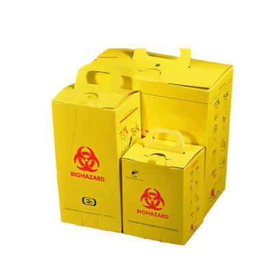 Mua Hộp đựng vật sắc nhọn bằng giấy Kraft thân thiện với môi trường - Thùng chứa vật liệu nguy hiểm sinh học chống đâm thủng có Chứng nhận ISO/CE sản xuất trực tuyến