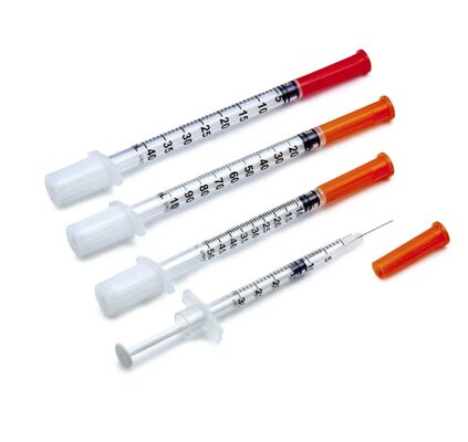 Mua Xi lanh insulin y tế dùng một lần dung tích 1ml kim cố định và đóng gói vô trùng sản xuất trực tuyến