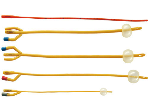 Giá tốt Y tế 2 chiều kháng khuẩn silicone tráng ống thông Foley nam Fr12-26 trực tuyến