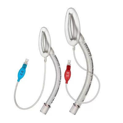 Giá tốt Mặt nạ thanh quản dùng một lần có gia cố, ống PVC trong suốt có dây thép, silicone y tế, vật tư tiêu hao gây mê loại II trực tuyến