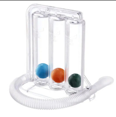 Giá tốt Máy đo nhịp tim Ba quả bóng Lung Exercise thiết bị để thở Exerciser Training chức năng phổi trực tuyến