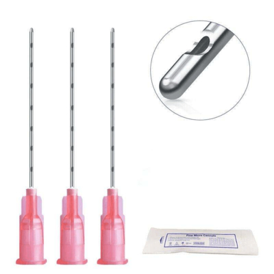 Giá tốt Kim đục Micro Cannula Chứng nhận thép không gỉ kim đục cho chất lấp da & mesotherapy 30g 27g 25g 23g 21g 18g 50mm trực tuyến