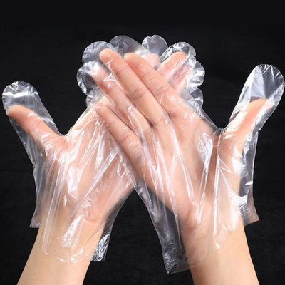 Giá tốt 100PCS hộp găng tay dùng một lần bếp thực phẩm HDPE găng tay nhựa dùng một lần găng tay nấu ăn trong suốt PE cho nhà hàng và nhà trực tuyến