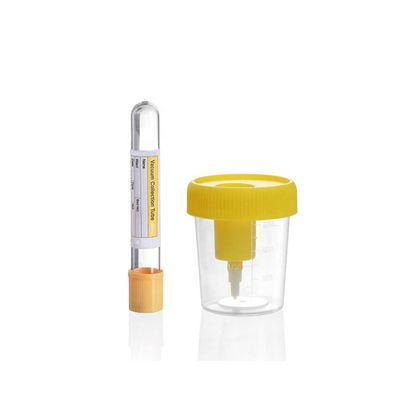 Giá tốt Disposable Urine Cup with Needle Vacuum Urine Specimen Collection Cup 60ml 90ml 100ml 120ml with Needle trực tuyến