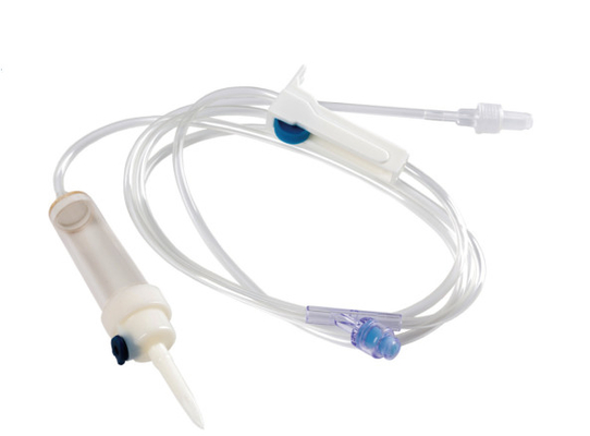 Giá tốt Bộ truyền dịch truyền quản trị 20 giọt / Ml Bộ điều chỉnh lưu lượng ISO dùng một lần vô trùng trực tuyến
